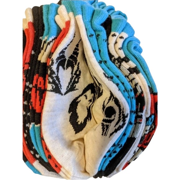 NEW Disney Villains no show Socks 10 Pairs Cruella Deville Malificent  Apples - Picture 7 of 8